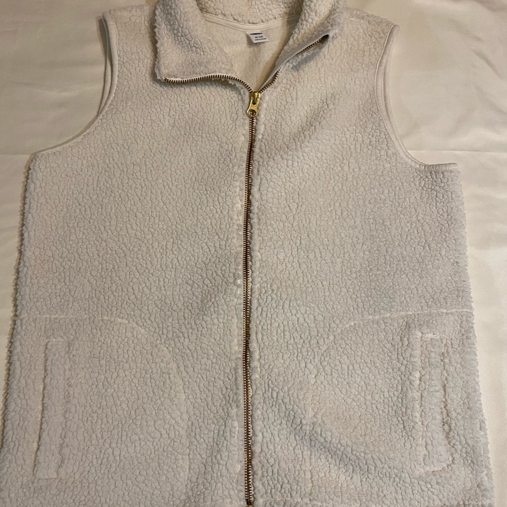Old Navy sherpa like vest.